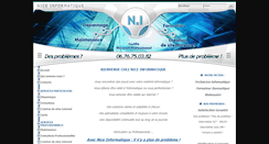 Desktop Screenshot of niceinformatique.fr